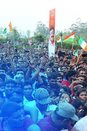 Ceylon Workers Congress political event in sri lanka upcountry
