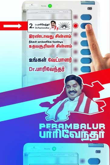 Electronic voting machine with finger for election campaign management company in india